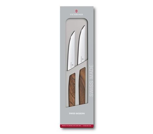 Swiss Modern Steakmesser-Set, gerader Schliff