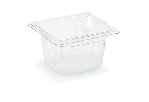 Gastronormbehälter 1/6 Kunststoff, transparent